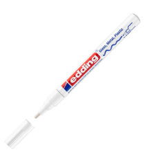 Marcatore permanente a vernice 751 - punta tonda fine - da 1 a 2 mm - bianco - Edding Marcatore permanente a vernice 751 - punta tonda fine - da 1 a 2 mm - bianco - Edding