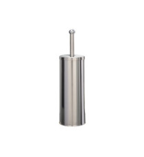 Portascopino WC Basic - da terra - acciaio inox  - diametro 9,8 cm - altezza 38 cm - silver - Medial Portascopino WC Basic - da terra - acciaio inox  - diametro 9,8 cm - altezza 38 cm - silver - Medial