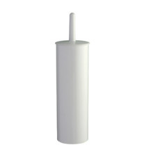 Portascopino WC Basica - da terra - ABS - diametro 10,3 cm - altezza 39,5 cm - bianco - Medial