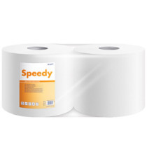 Bobina asciugatutto Speedy - 2 veli - 17 gr - diametro 26 cm - 21,5 cm x 192 m - microgoffrata - cellulosa - bianco - Lu Bobina asciugatutto Speedy - 2 veli - 17 gr - diametro 26 cm - 21,5 cm x 192 m - microgoffrata - cellulosa - bianco - Lu