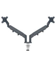 Braccio salvaspazio - per 2 monitor - grigio scuro - Leitz Braccio salvaspazio - per 2 monitor - grigio scuro - Leitz