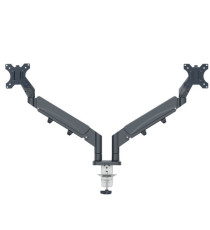 Braccio salvaspazio - per 2 monitor - grigio scuro - Leitz Braccio salvaspazio - per 2 monitor - grigio scuro - Leitz