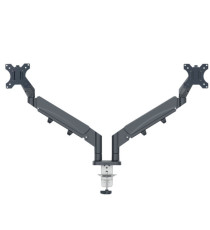 Braccio salvaspazio - per 2 monitor - grigio scuro - Leitz Braccio salvaspazio - per 2 monitor - grigio scuro - Leitz