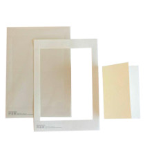 Cartoncino prefustellato - 117 x 170 mm - avorio liscio - Kartos - conf. 10 pezzi Cartoncino prefustellato - 117 x 170 mm - avorio liscio - Kartos - conf. 10 pezzi