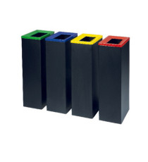 Contenitore gettacarte Bob Color - 30x20x70 cm - 42 L - nero - Medial