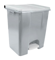 Contenitore mobile Ecoconti - a pedale - 60 L - plastica riciclata - grigio/bianco - Medial Contenitore mobile Ecoconti - a pedale - 60 L - plastica riciclata - grigio/bianco - Medial