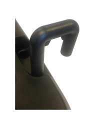 Coppia di ganci per carrello contenitore Office - nero - Medial