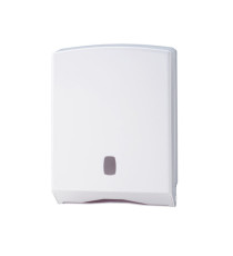 Distributore asciugamani piegati C/Z/M/V Basica - 27,8 x 12,8 x 38 cm - bianco/grigio - Medial Distributore asciugamani piegati C/Z/M/V Basica - 27,8 x 12,8 x 38 cm - bianco/grigio - Medial