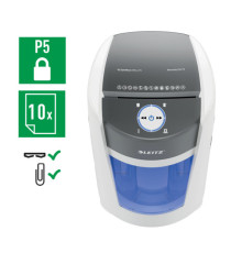 Distruggidocumenti Office P5 - taglio a micro frammenti 2x15 mm - Leitz Distruggidocumenti Office P5 - taglio a micro frammenti 2x15 mm - Leitz