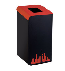 Gettacarte Rubik Evo - per raccolta differenziata - 80 L - rosso - Medial