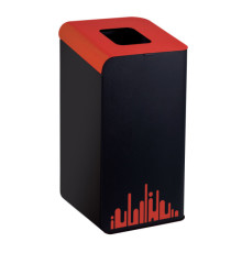 Gettacarte Rubik Evo - per raccolta differenziata - 80 L - rosso - Medial