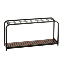 Portaombrelli Multi - 16 posti - 100,2 x 26 x 52,5 cm - nero/acciaio - Medial