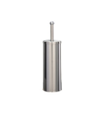 Portascopino WC Basic - da terra - acciaio inox  - diametro 9,8 cm - altezza 38 cm - silver - Medial Portascopino WC Basic - da terra - acciaio inox  - diametro 9,8 cm - altezza 38 cm - silver - Medial
