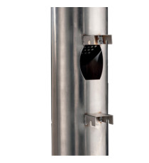 Posacenere murale Birkin - acciaio inox satinato - Medial