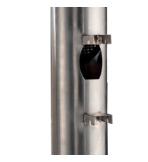 Posacenere murale Birkin - acciaio inox satinato - Medial