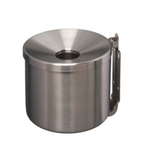 Posacenere murale Nido - diametro 16 cm - H 14 cm - 2 L - acciaio inox - Medial