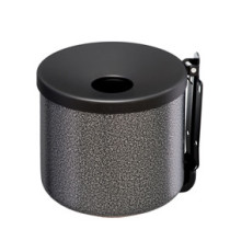 Posacenere murale Nido - diametro 16 cm - H 14 cm - 2 L - metallo verniciato - silver punteggiato - Medial