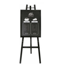 Cavalletto in legno nero - altezza 165 cm - Securit