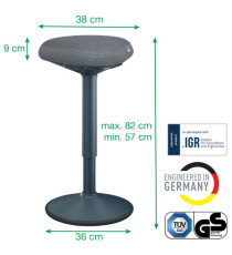 Sgabello Active Comfort in piedi - grigio scuro - Leitz Sgabello Active Comfort in piedi - grigio scuro - Leitz