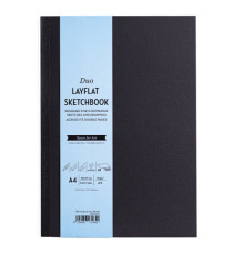 Sketchbook Duo Layflat - A4 - 105 gr - 60 pag - copertina nera - MUSA Sketchbook Duo Layflat - A4 - 105 gr - 60 pag - copertina nera - MUSA