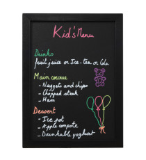 Lavagna Woody - cornice nera - 30 x 40 cm - Securit