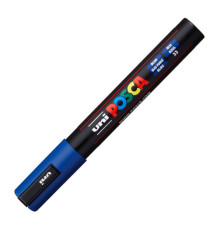 Marcatore a base d'acqua Uni Posca PC5M  - punta  tonda media da 1,8mm a 2,5mm - blu - Uni Mitsubishi Marcatore a base d'acqua Uni Posca PC5M  - punta  tonda media da 1,8mm a 2,5mm - blu - Uni Mitsubishi