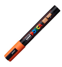 Marcatore a base d'acqua Uni Posca PC5M - punta tonda media da 1,8mm a 2,5mm - arancione  - Uni Mitsubishi Marcatore a base d'acqua Uni Posca PC5M - punta tonda media da 1,8mm a 2,5mm - arancione  - Uni Mitsubishi