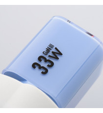 Pack caricabatterie da muro 2 porte USB-A e USB-C 33W blue Forcell F-Energy Crystal VT-41 cavo type-c PD QC4.0 tecnologia GaN3