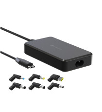 Alimentatore universale notebook Forcell F-Energy E856 da 65 W (6 adattatori e 1 presa type-c) Ricarica rapida Power Delivery
