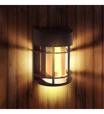Lampada applique solare da parete WS134 led 50 lumen 2700K luce calda 90x60x130mm IP44 lampione con pannello incorporato Lampada applique solare da parete WS134 led 50 lumen 2700K luce calda 90x60x130mm IP44 lampione con pannello incorporato