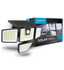 Faretto solare + sensore movimento WS138 led 750 lumen 6500K luce fredda 267x120mmx155mm IP44 lampione con pannello incorporato Faretto solare + sensore movimento WS138 led 750 lumen 6500K luce fredda 267x120mmx155mm IP44 lampione con pannello incorporato