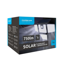 Faretto solare + sensore movimento WS138 led 750 lumen 6500K luce fredda 267x120mmx155mm IP44 lampione con pannello incorporato Faretto solare + sensore movimento WS138 led 750 lumen 6500K luce fredda 267x120mmx155mm IP44 lampione con pannello incorporato