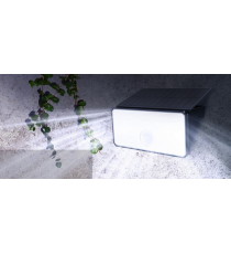 Faretto solare + sensore movimento WS139 led 500 lumen 6500K luce fredda 267x120mmx155mm IP44 lampione con pannello incorporato Faretto solare + sensore movimento WS139 led 500 lumen 6500K luce fredda 267x120mmx155mm IP44 lampione con pannello incorporato