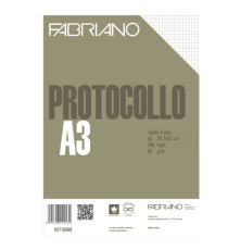 Foglio protocollo - A4 - 4 mm - 60 gr - Fabriano - conf. 200 pezzi