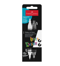 Marcatori Shake&Paint - colori assoriti - Faber-Castell - conf. 2 pz Marcatori Shake&Paint - colori assoriti - Faber-Castell - conf. 2 pz