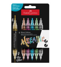 Marcatori Shake&Paint - colori assoriti metallic - Faber-Castell - conf. 6 pz Marcatori Shake&Paint - colori assoriti metallic - Faber-Castell - conf. 6 pz