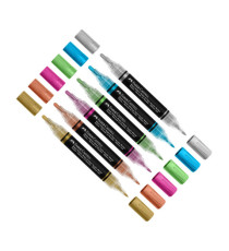 Marcatori Shake&Paint - colori assoriti metallic - Faber-Castell - conf. 6 pz Marcatori Shake&Paint - colori assoriti metallic - Faber-Castell - conf. 6 pz