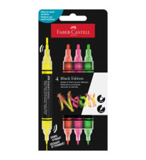 Marcatori Shake&Paint - colori assoriti neon - Faber-Castell - conf. 4 pz Marcatori Shake&Paint - colori assoriti neon - Faber-Castell - conf. 4 pz