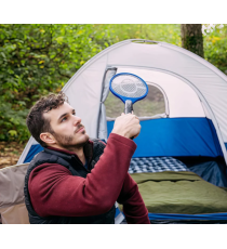 Racchetta elettrica anti Zanzare 300mAh - Ricarica AC, Compatta e Potente, Ampia superficie di impatto Dimensioni: 51×22,5cm