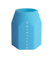 Portapenne Monocromo - 9,5 x 7,5 x 7 cm - silicone soft touch - colori fluo assortiti - Pigna