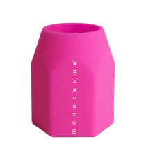 Portapenne Monocromo - 9,5 x 7,5 x 7 cm - silicone soft touch - colori fluo assortiti - Pigna