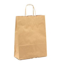 Shopper - maniglie cordino - 54 x 14 x 45 cm - carta biokraft - avana - Mainetti Bags - conf. 10 pezzi Shopper - maniglie cordino - 54 x 14 x 45 cm - carta biokraft - avana - Mainetti Bags - conf. 10 pezzi