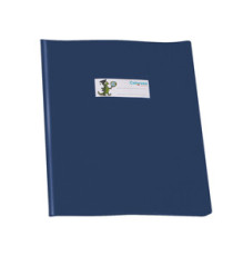 Copriquaderno GreenLine - c/alette - PVC - 220 mic - A5 - lucido coprente - blu - Colorosa Copriquaderno GreenLine - c/alette - PVC - 220 mic - A5 - lucido coprente - blu - Colorosa