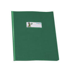 Copriquaderno GreenLine - c/alette - PVC - 220 mic - A5 - lucido coprente - verde - Colorosa