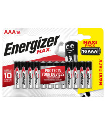 Pila ministilo AAA - 1,5V - Max alcalina - Energizer - astuccio 16 pezzi