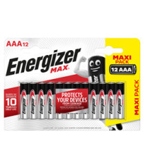 Pila ministilo AAA - 1,5V - Max alcalina - Energizer - blister 12 pezzi