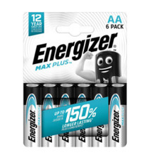 Pila stilo AA - 1,5V - Max Plus alcalina - Energizer - blister 6 pezzi