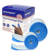 Bendaggio coesivo Detectaplast - per HACCP - 6 x 450 cm - blu - PVS Bendaggio coesivo Detectaplast - per HACCP - 6 x 450 cm - blu - PVS