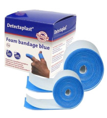 Bendaggio coesivo Detectaplast - per HACCP - 6 x 450 cm - blu - PVS Bendaggio coesivo Detectaplast - per HACCP - 6 x 450 cm - blu - PVS