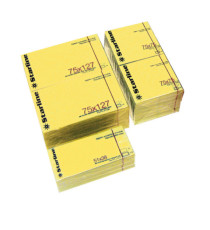 Blocchetto biglietti adesivi - giallo - 50 x 40mm - 70gr - 100 fogli - Starline